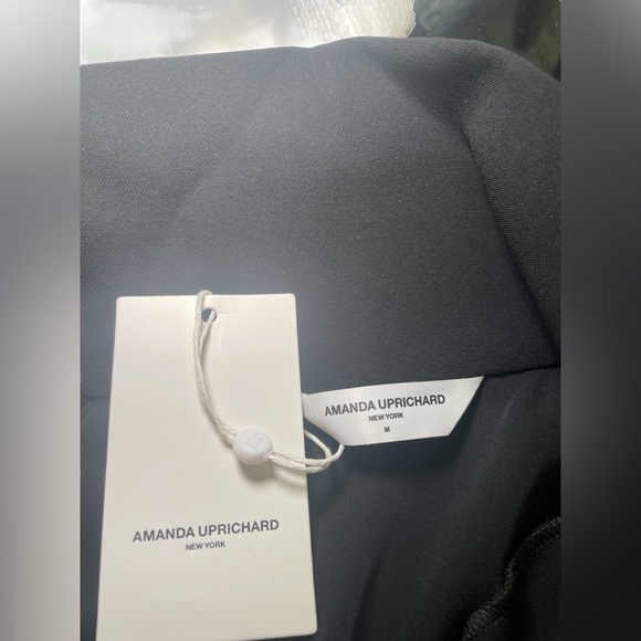 Amanda Uprichard Black Zip Front Dress NWT Size Medium - Picture 6 of 6